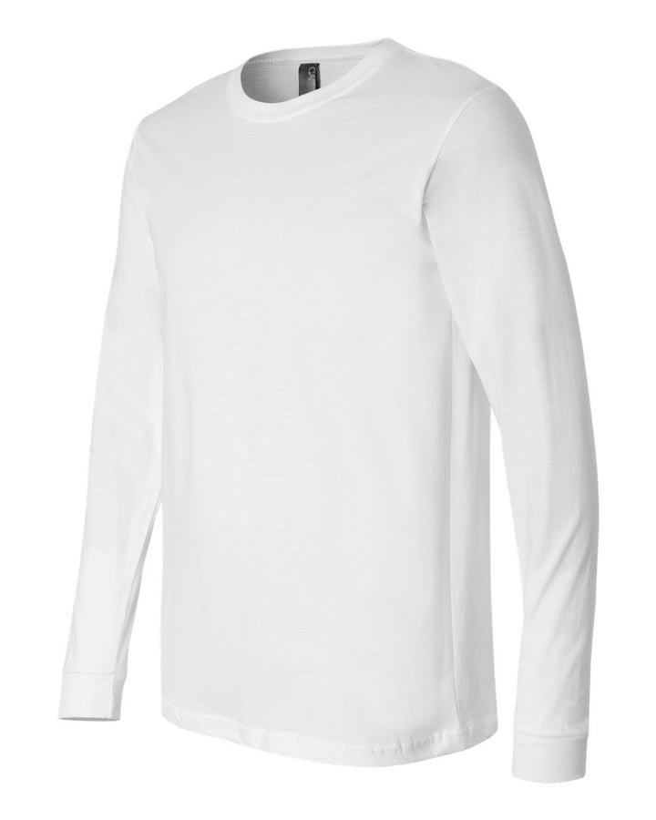 White Jersey Long Sleeve Tee - 3501