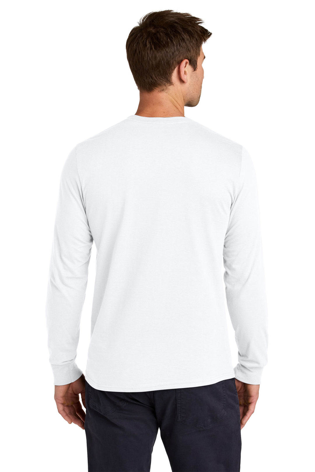 White Jerzees Classics Unisex Cotton Long Sleeve T-Shirt 363L
