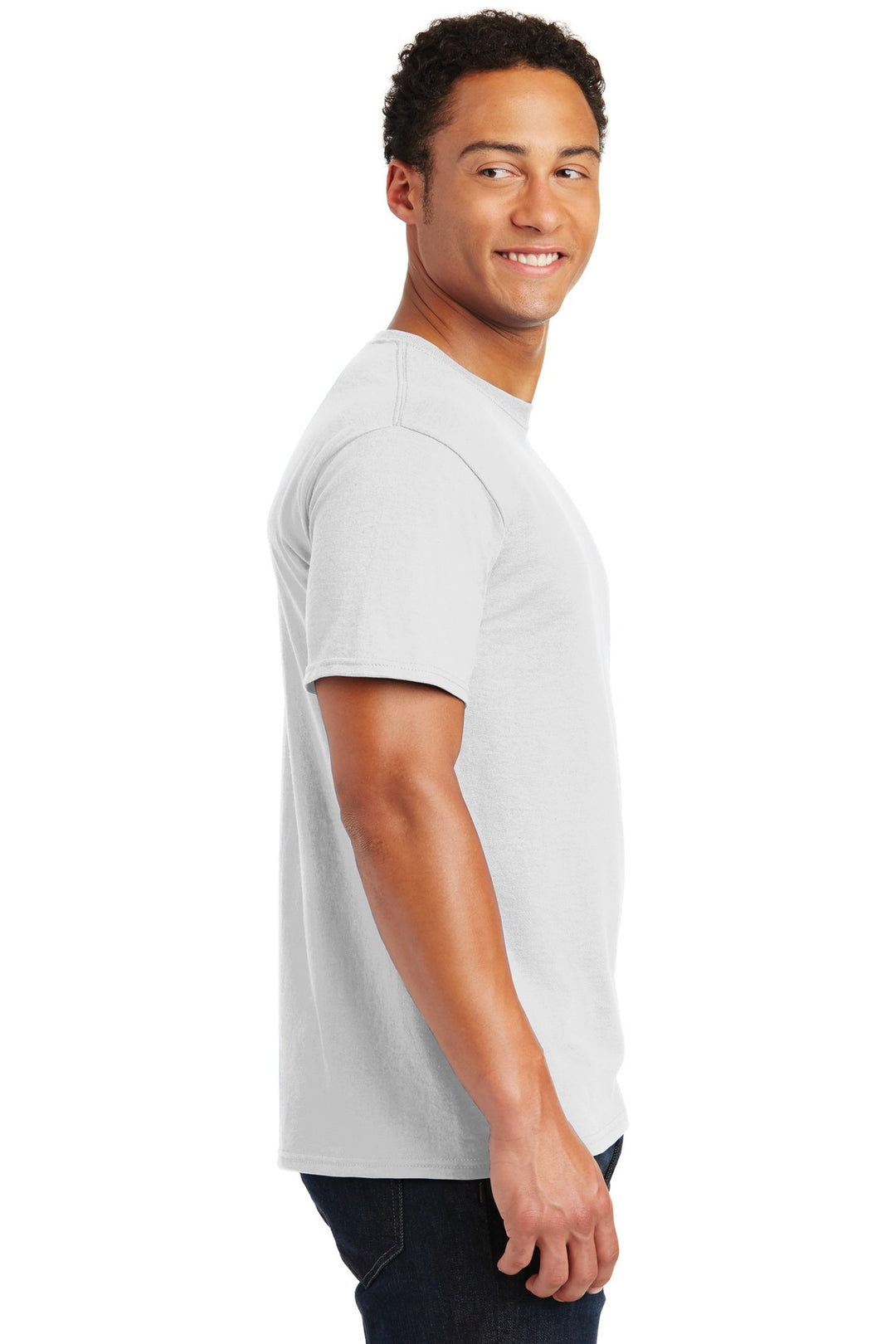 White Jerzees - Dri-Power 50/50 Cotton/Poly T-Shirt. 29M