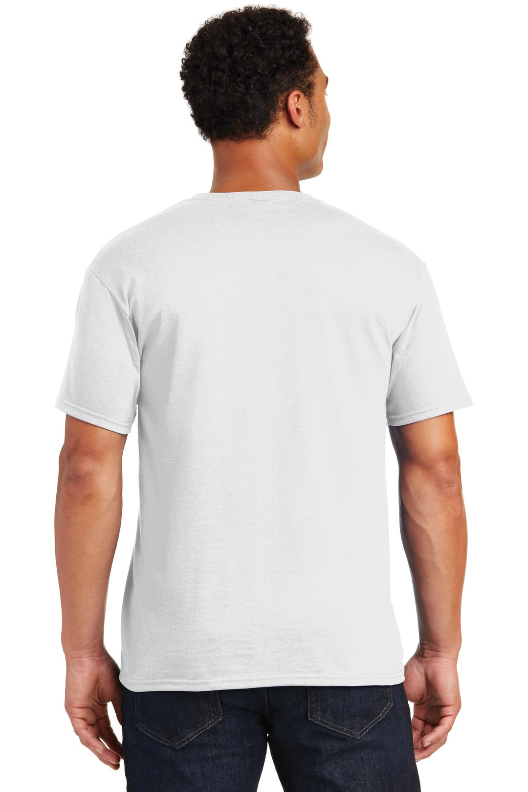 White Jerzees - Dri-Power 50/50 Cotton/Poly T-Shirt. 29M