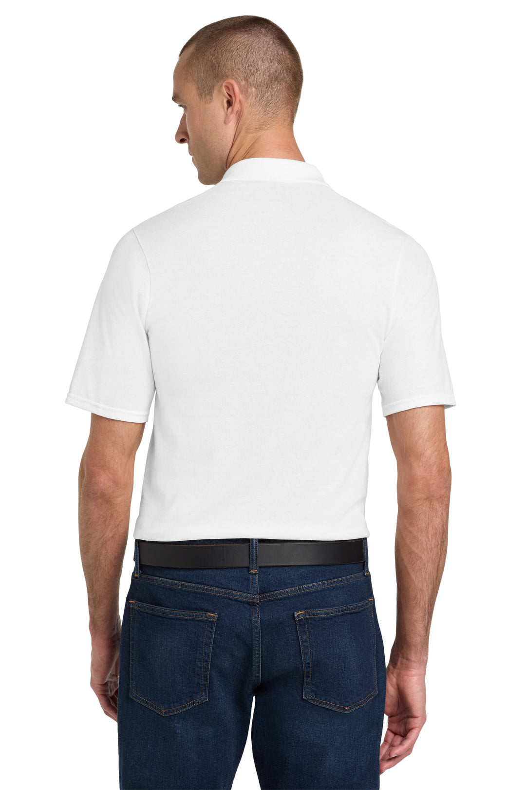 White Jerzees Dri-Power Pocket Sport Shirt. 436MP