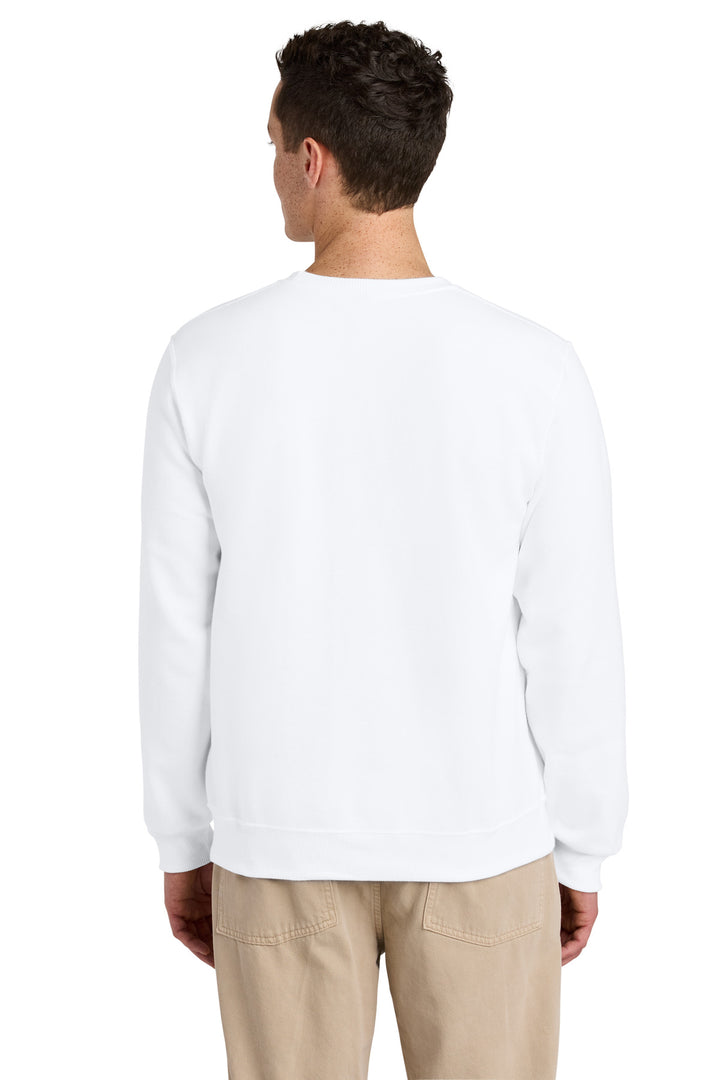 White Jerzees Eco Premium Blend Crewneck Sweatshirt 701M
