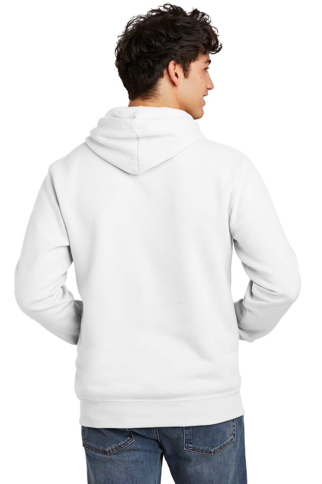 White Jerzees Eco Premium Blend Pullover Hooded Sweatshirt 700M