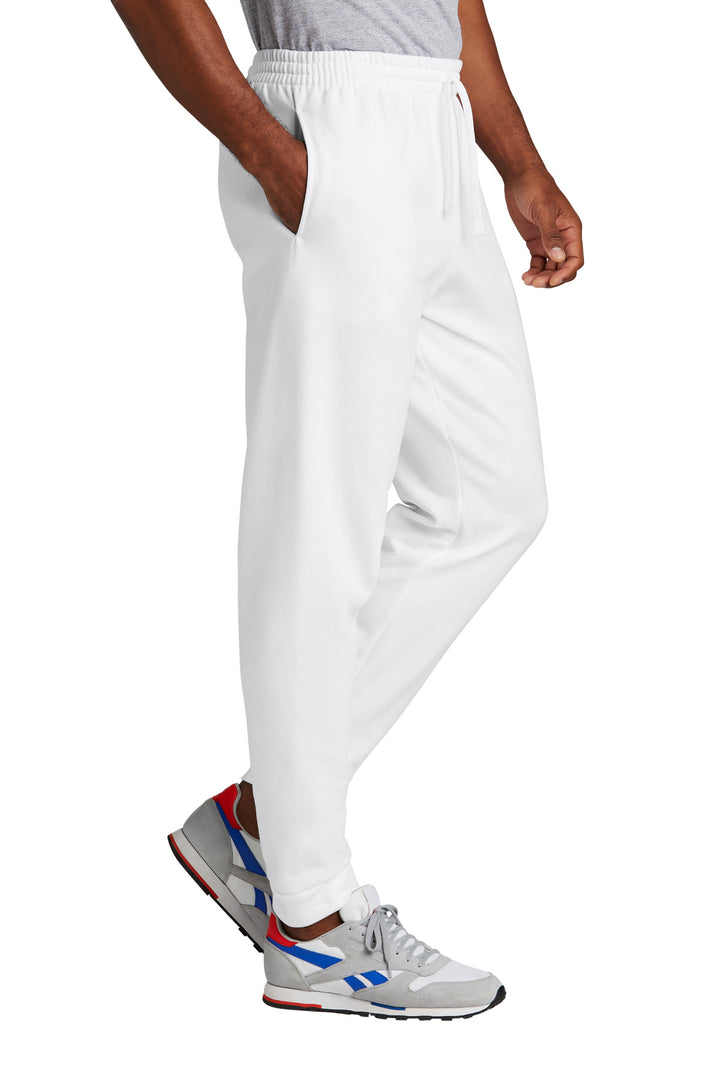 White Jerzees NuBlend Fleece Jogger 975MP