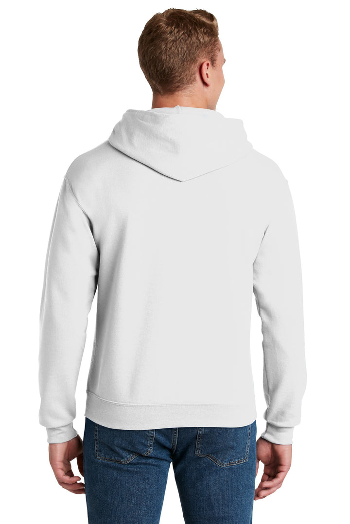 White Jerzees NuBlend Pullover Hooded Sweatshirt. 996M