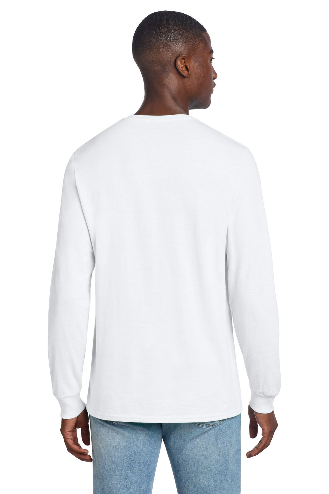 White Jerzees Premium Blend Ring Spun Long Sleeve T-Shirt 560LS