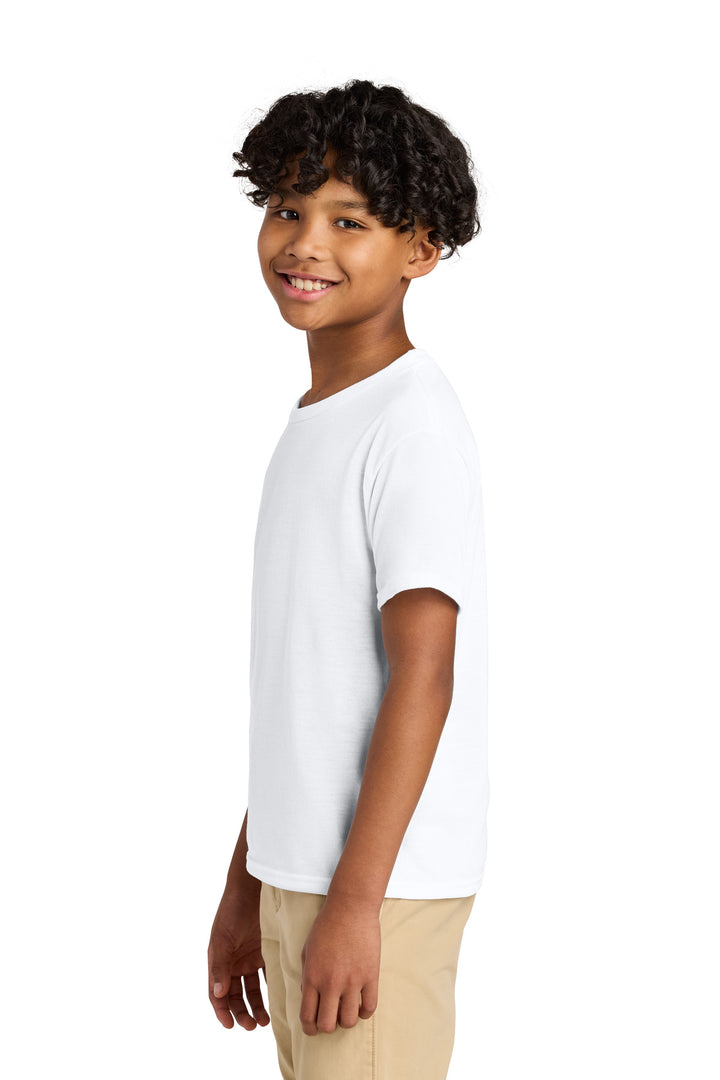White Jerzees Youth Dri-Power 100% Polyester Tee 21B