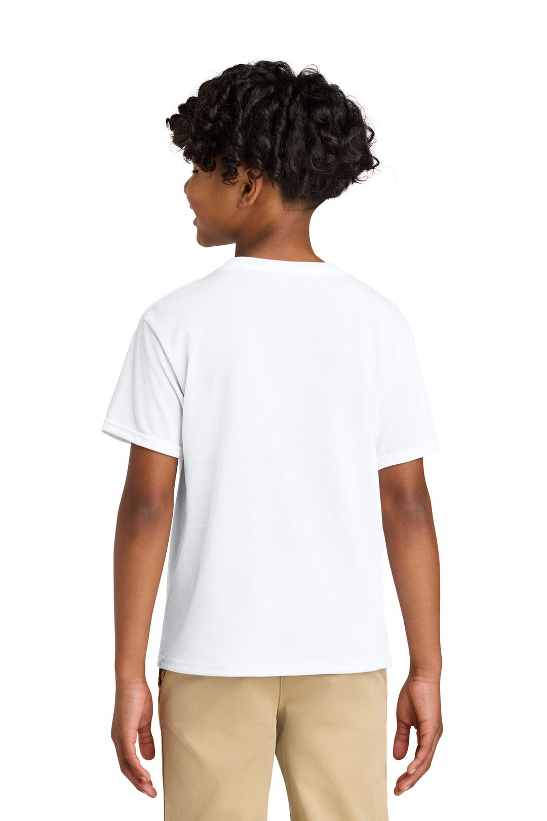 White Jerzees Youth Dri-Power 100% Polyester Tee 21B