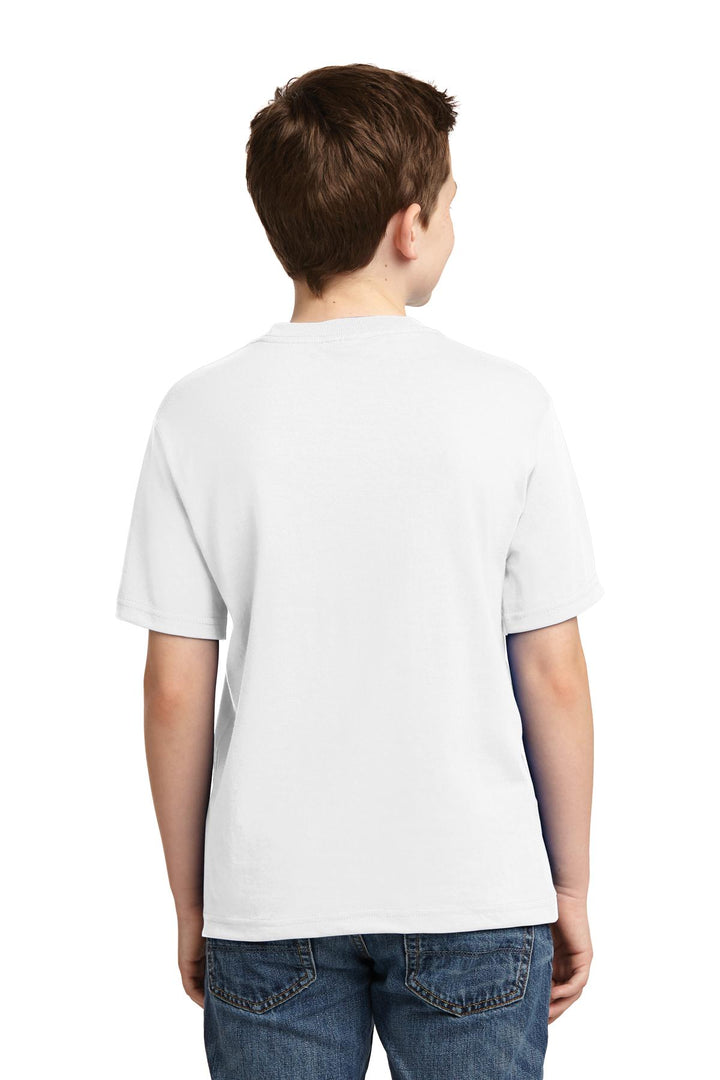 White Jerzees - Youth Dri-Power 50/50 Cotton/Poly T-Shirt. 29B