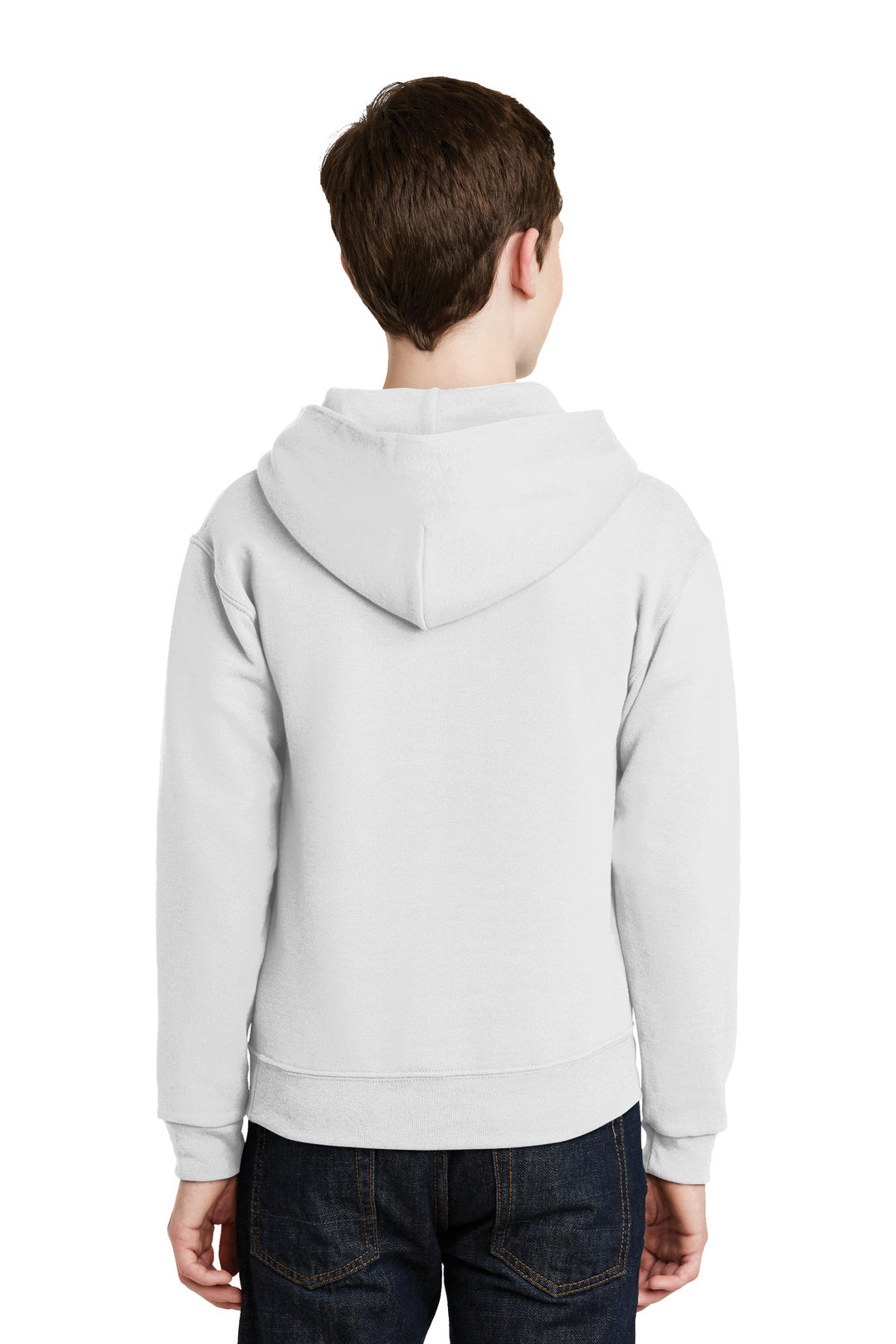 White Jerzees - Youth NuBlend Pullover Hooded Sweatshirt. 996Y