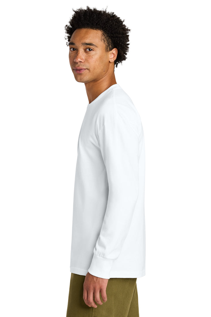 White Next Level Apparel Heavyweight Long Sleeve Tee NL7211