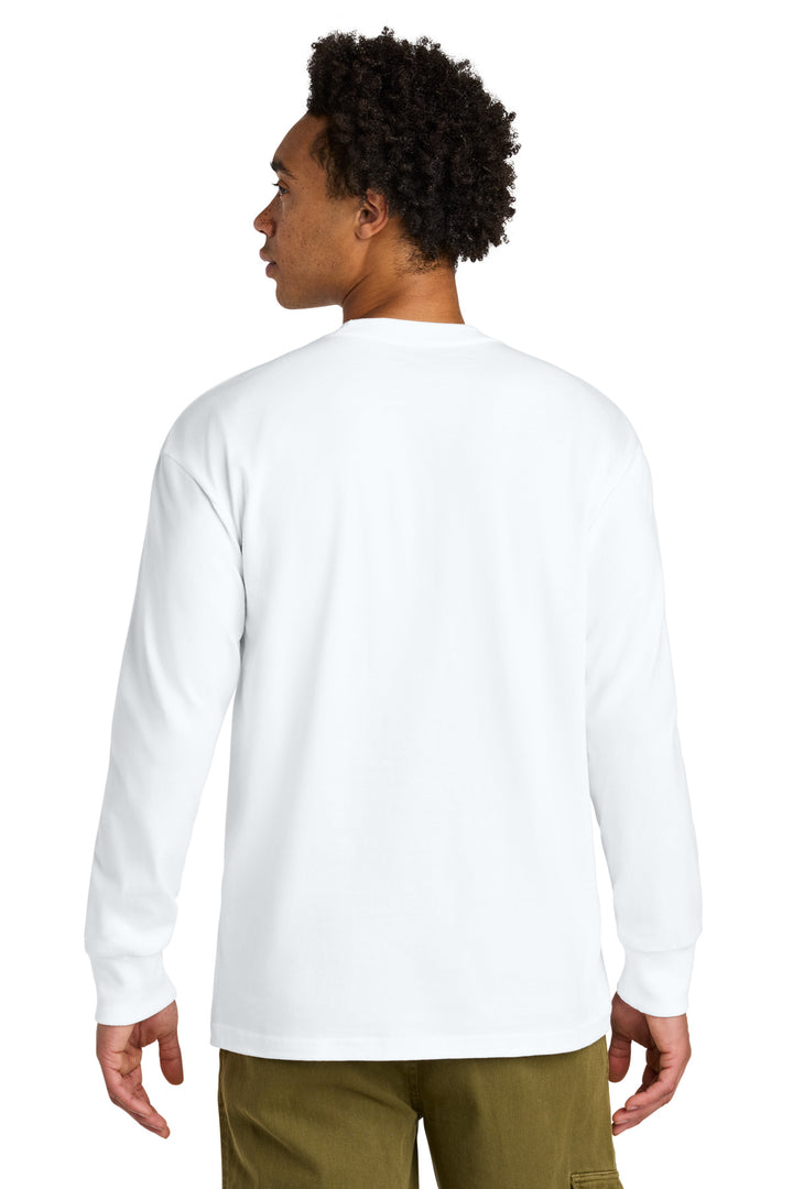 White Next Level Apparel Heavyweight Long Sleeve Tee NL7211