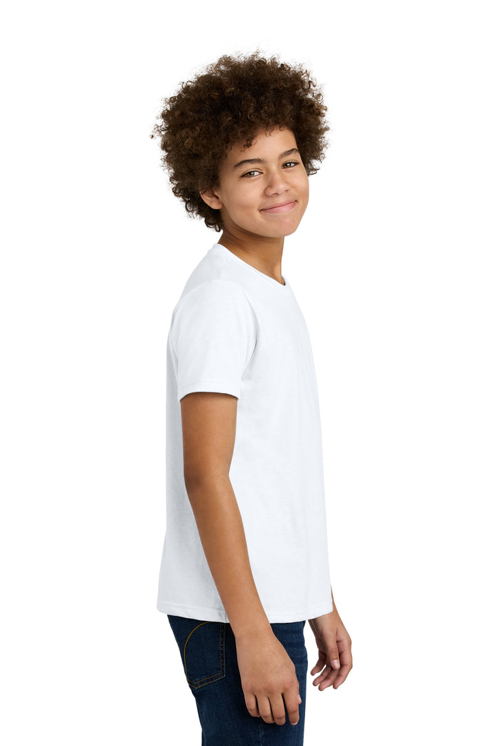 White Next Level Apparel Youth CVC Tee NL3312