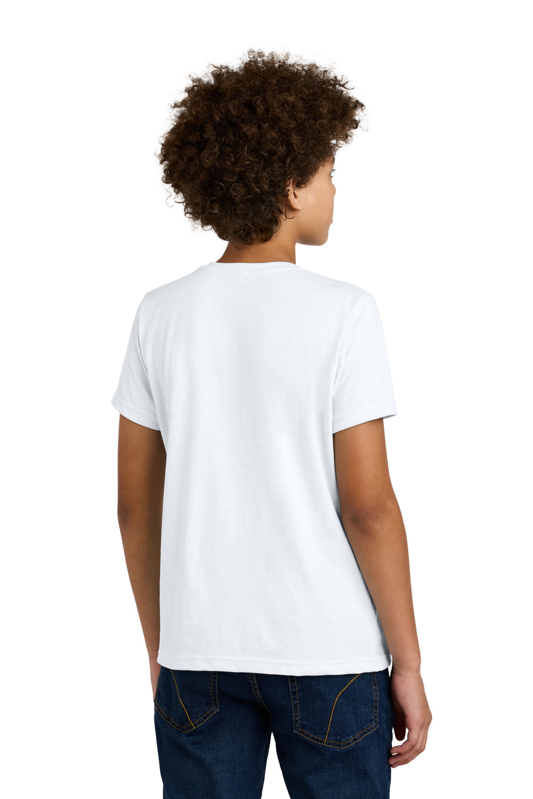 White Next Level Apparel Youth CVC Tee NL3312