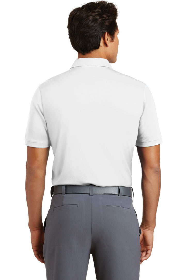 White Nike Dri-FIT Players Modern Fit Polo. 799802