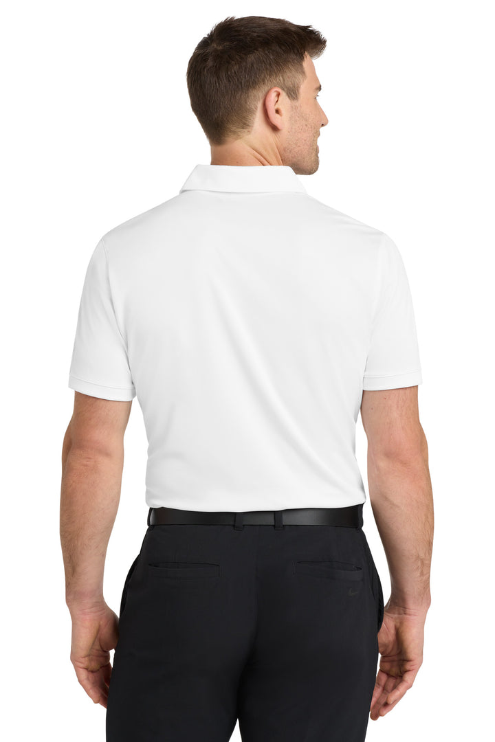 White Nike Dri-FIT Players Modern Fit Polo. 799802