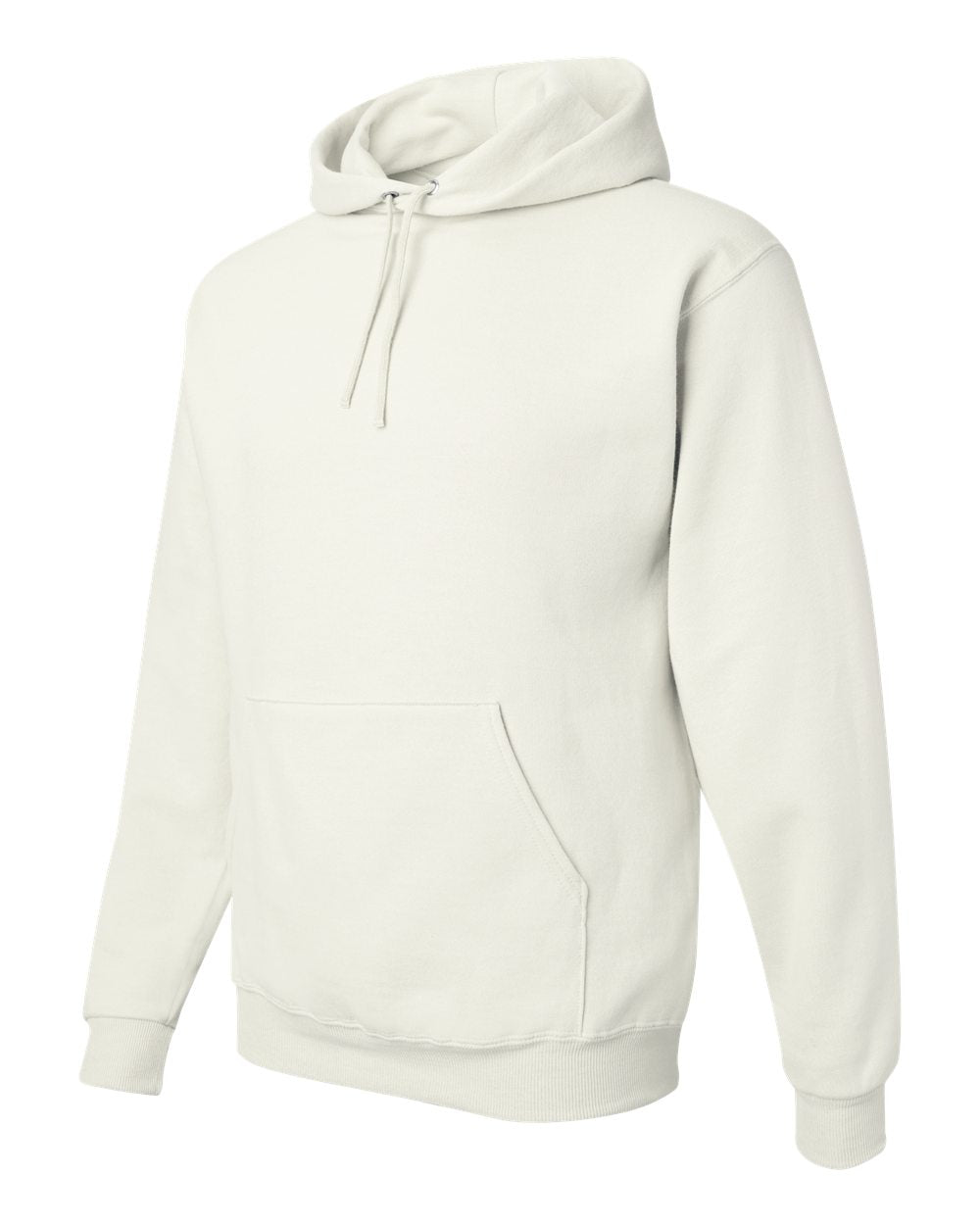 White NuBlend® Hooded Sweatshirt - 996MR
