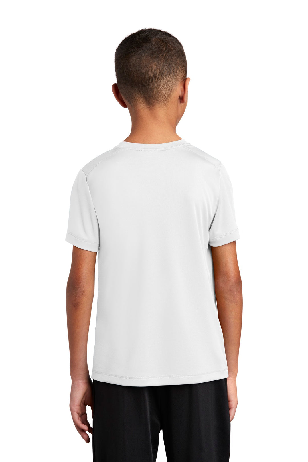 White Sport-Tek Youth Posi-UV Pro Tee. YST420