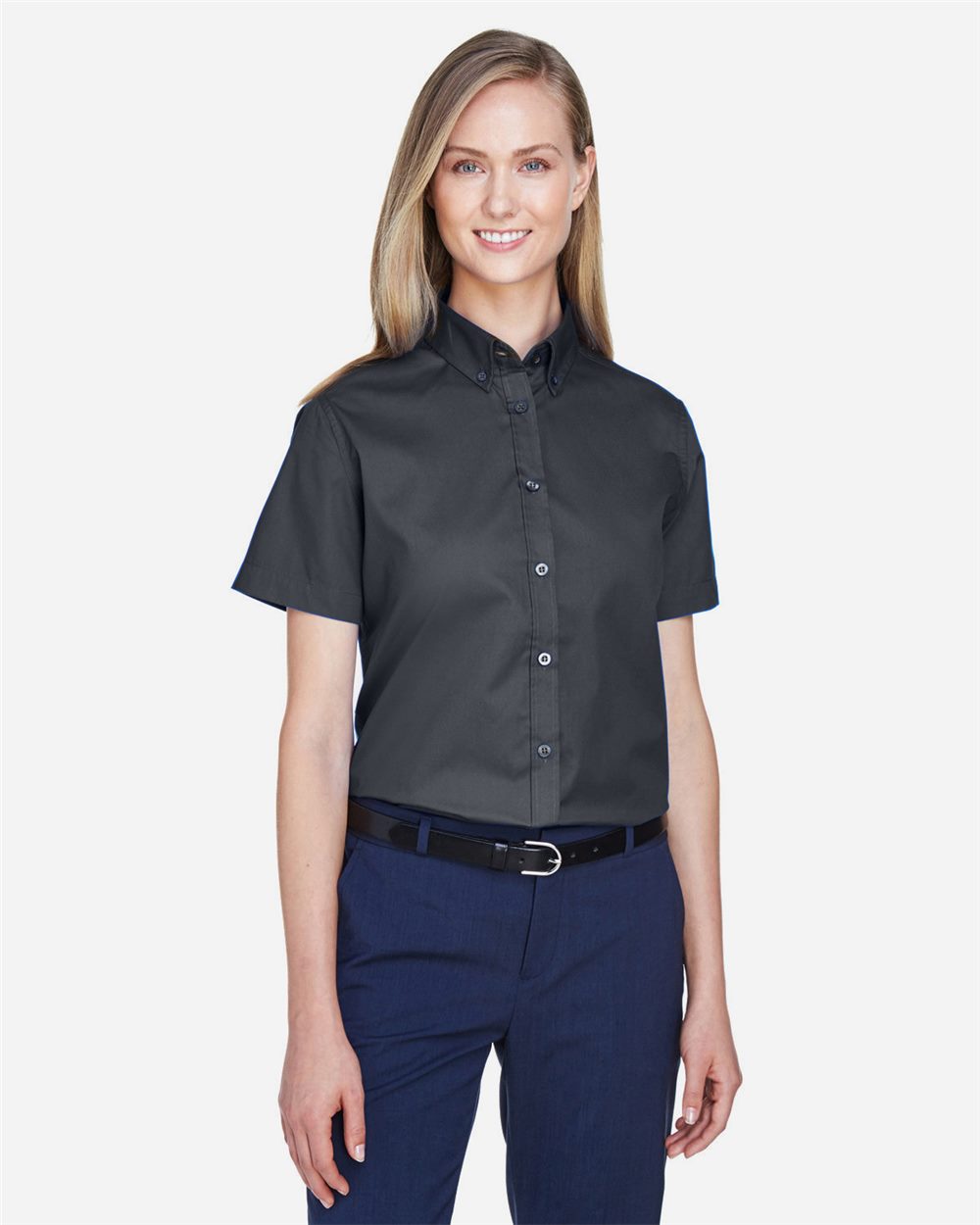 Women's Optimum Short Sleeve Twill Shirt - 78194  grouped