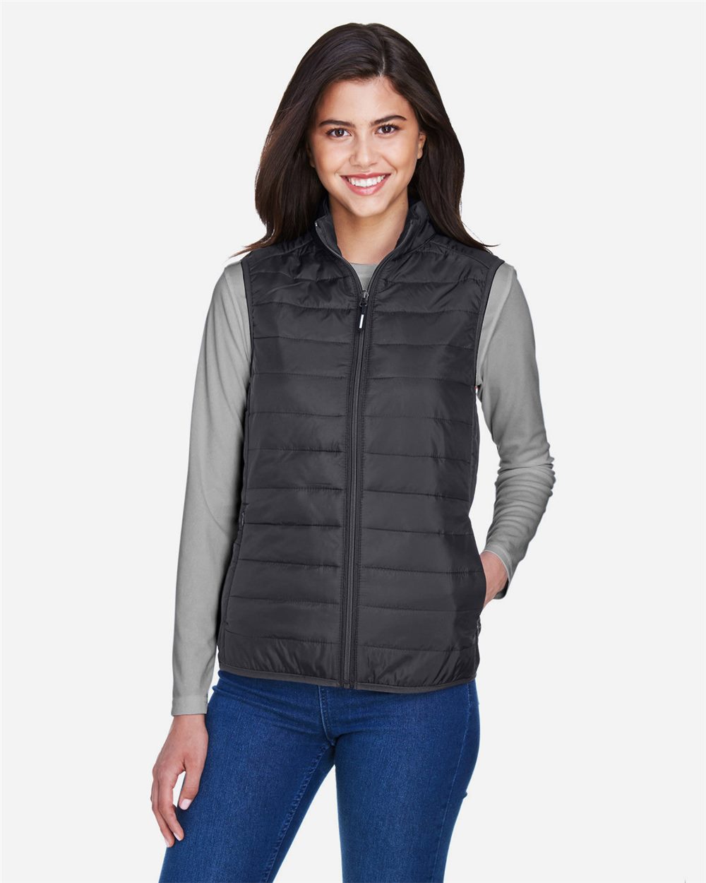 Women's Prevail Packable Puffer Vest - CE702W  grouped