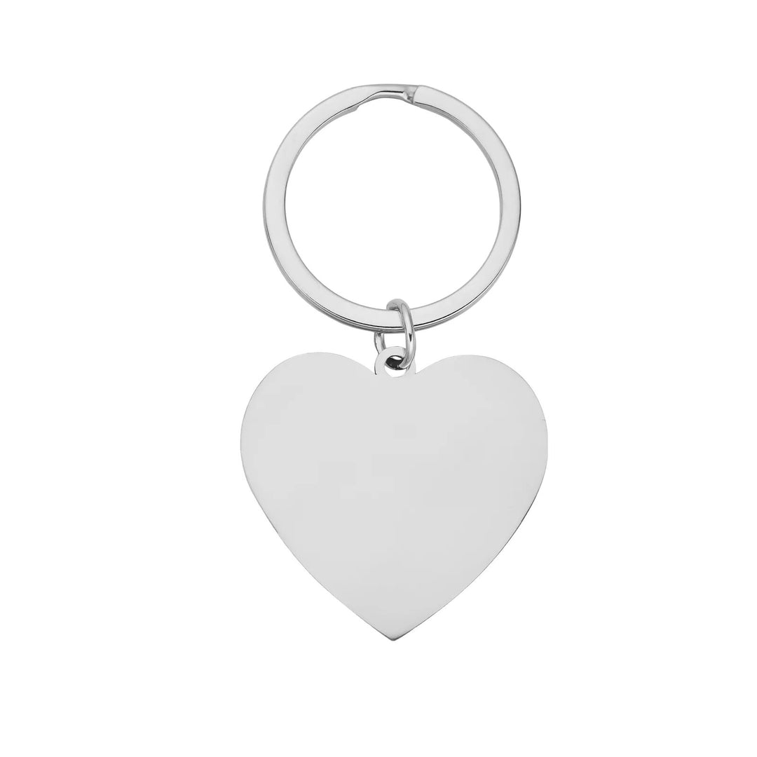Stainless Steel Heart Keychain