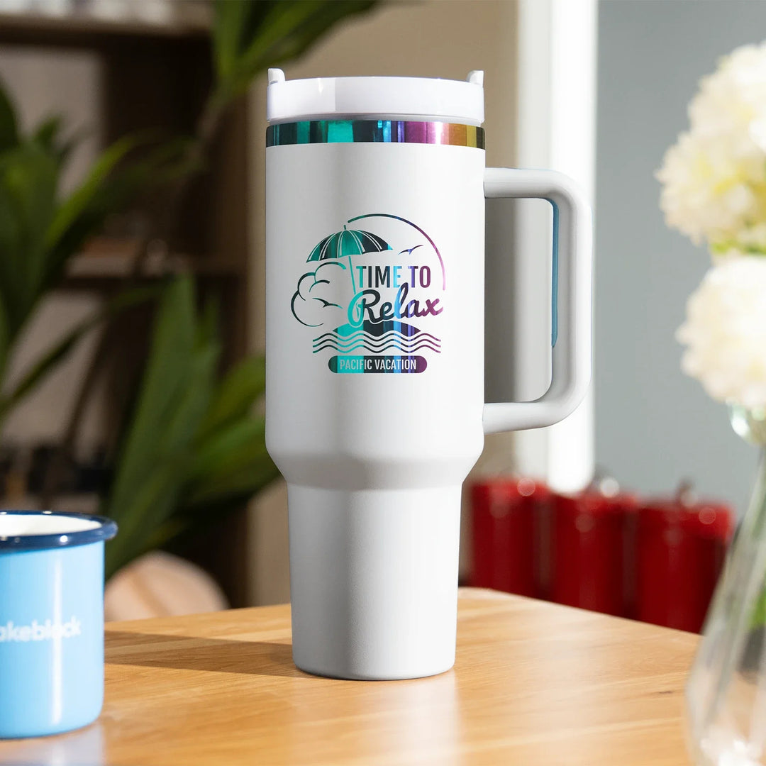 Stainless Steel Tumbler with Removable Handle