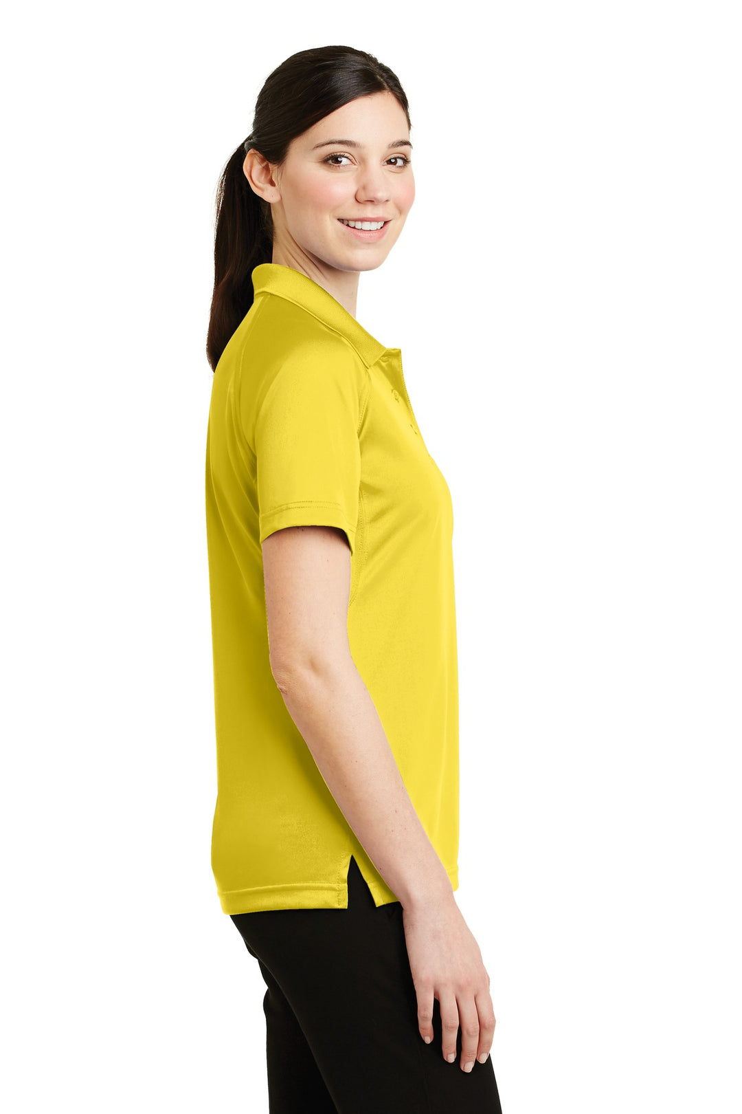 Yellow CornerStone Women's Select Snag-Proof Tactical Polo. CS411