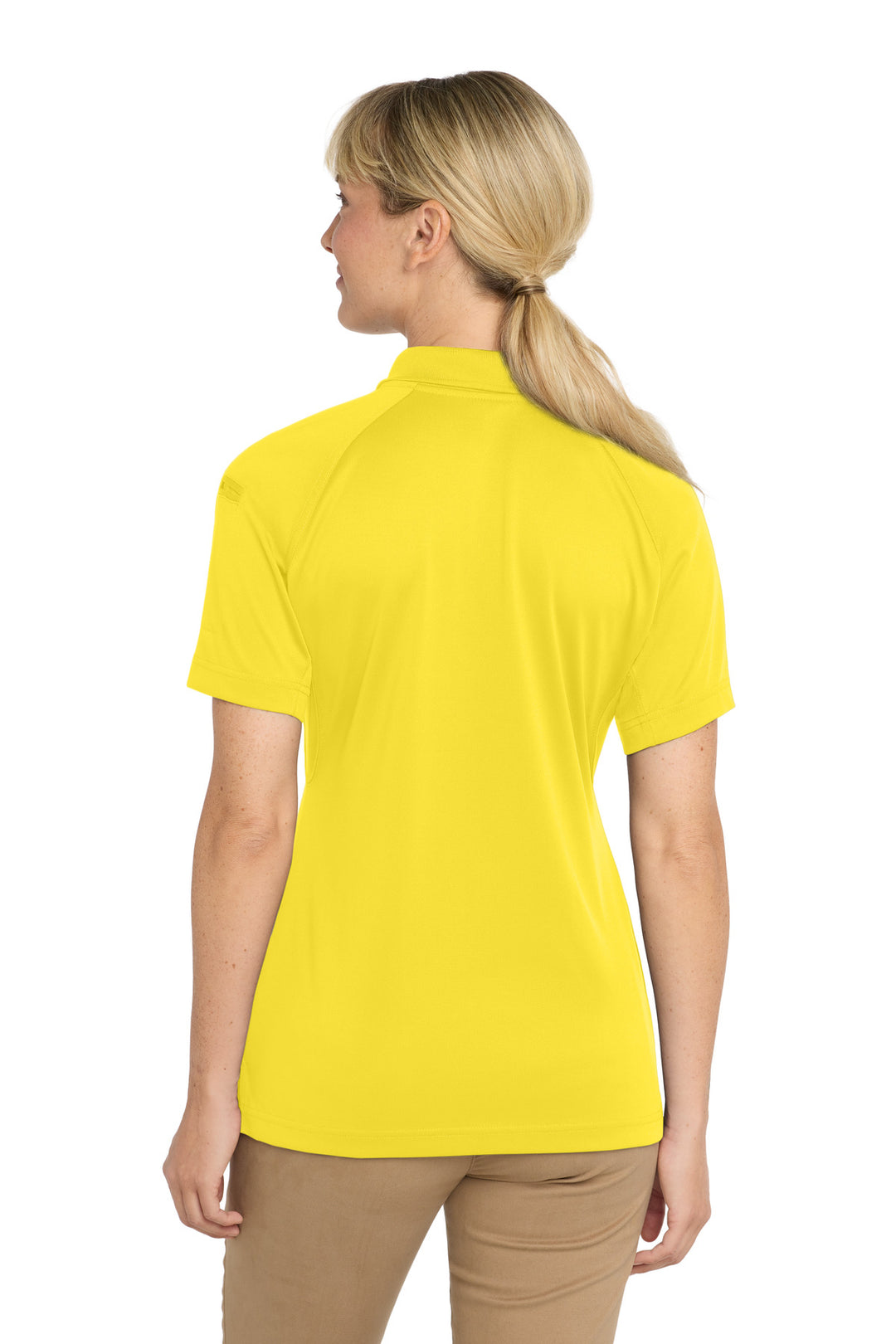 Yellow CornerStone Women's Select Snag-Proof Tactical Polo. CS411