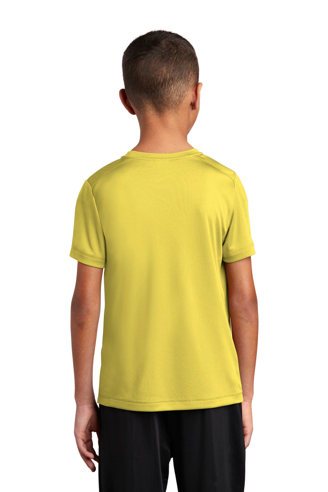 Yellow Sport-Tek Youth Posi-UV Pro Tee. YST420